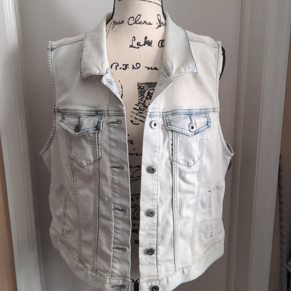 Pirate skull denim vest_3